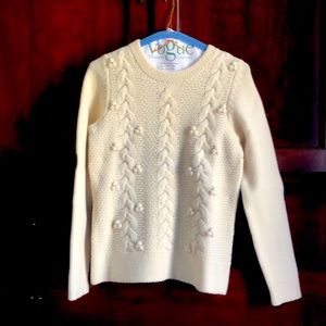 Boden cream knit sweater EU 8, US 2/4